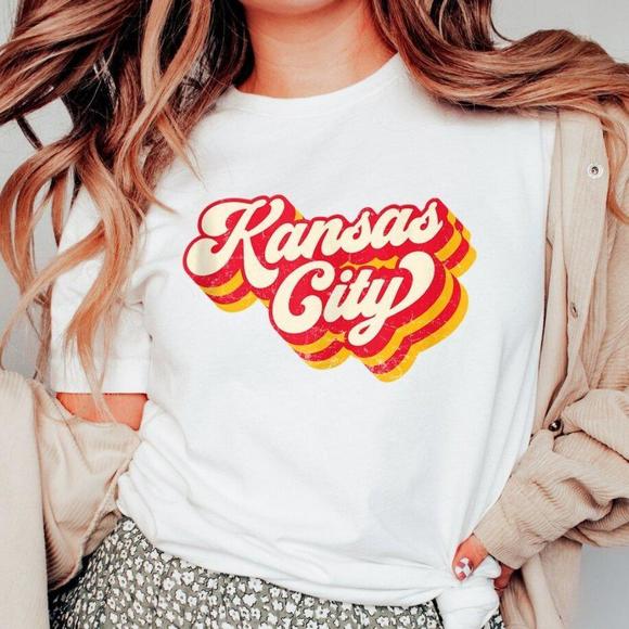 Gildan Other - Retro Kansas City Football Shirt, Kansas City Football Shirt